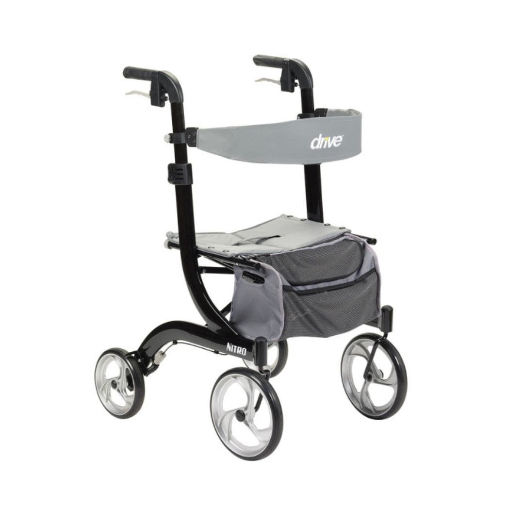Drive Medical Nitro Aluminum Lightweight Foldable Rollators - Senior.com Rollators